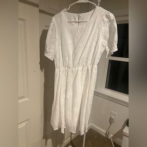 White Lace Summer Dress